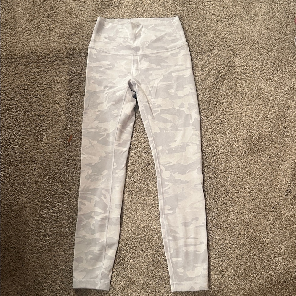 Lululemon Gray Camouflage Leggings